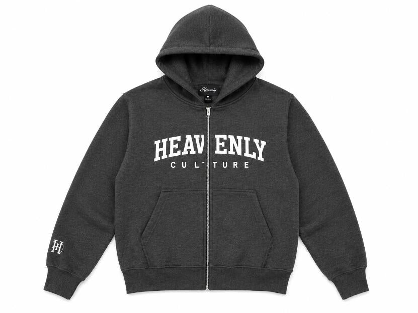 Heavenly Culture Grey Zip-Up Jacket
